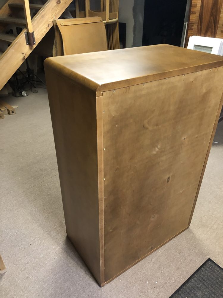 Komoda buk rustikal lakier z 7 szufladami 80x48x123 cm