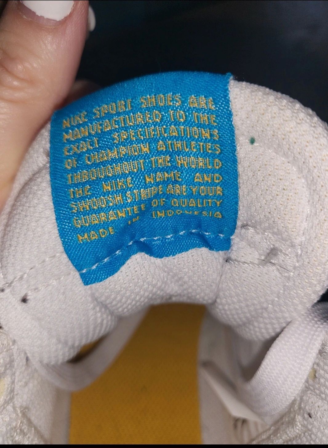 Nike branco e azul