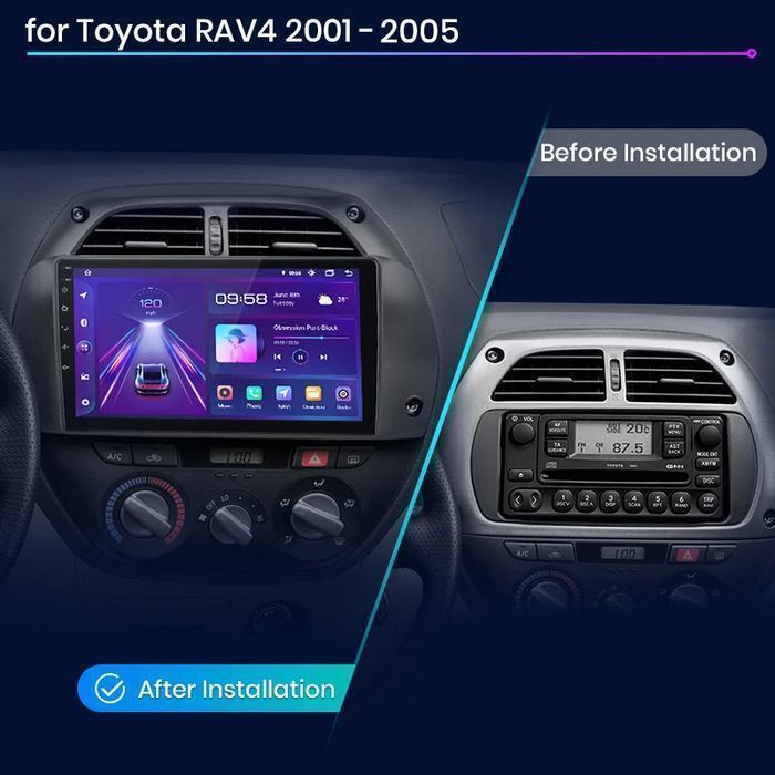 Radio dla Toyota RAV4 od 2001 - 2005 –  CarPlay i Android Auto