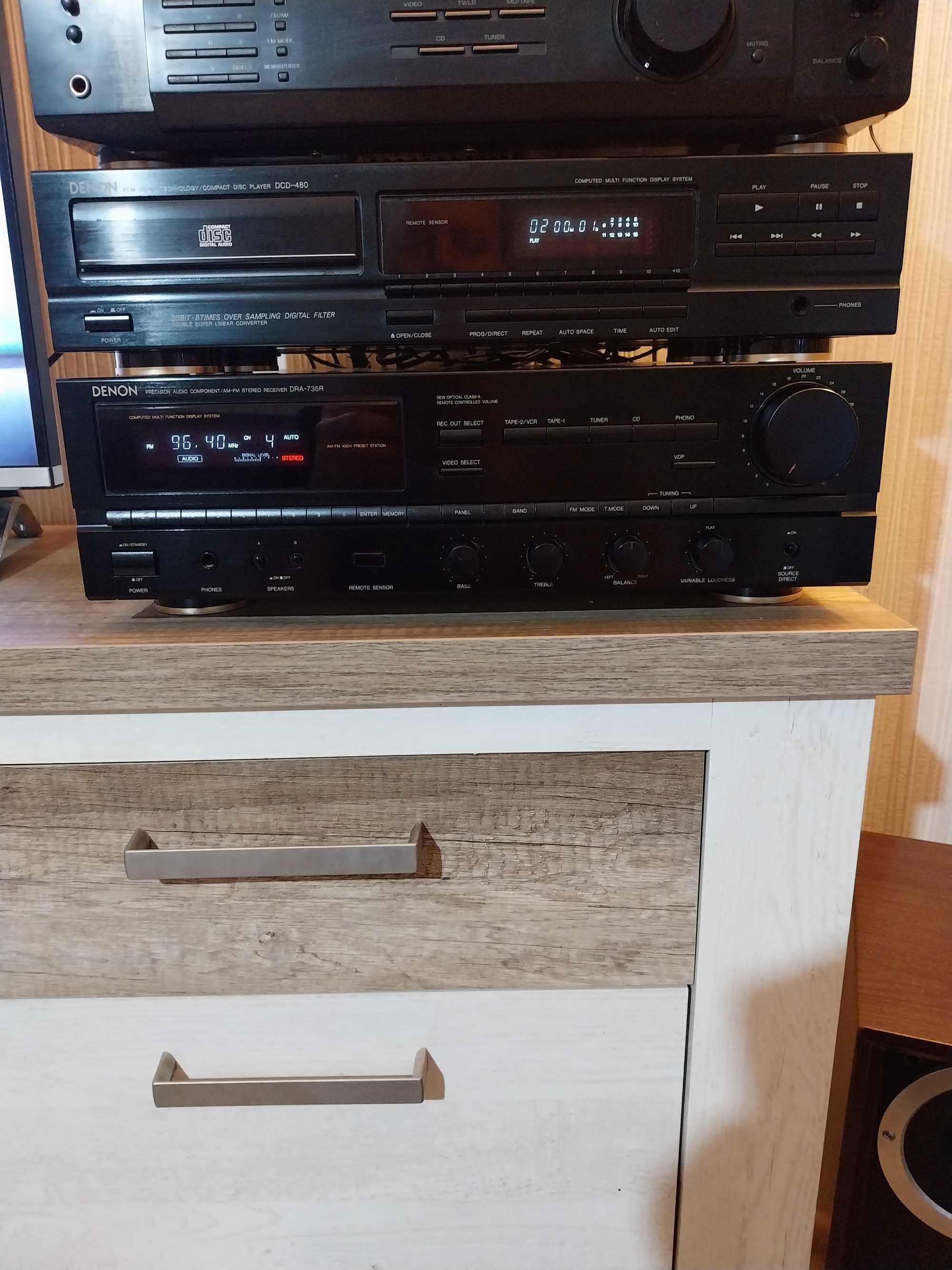 Amplituner DENON dra 735r  2x80w 8 ohm 10kg Japan+dcd Denon 480