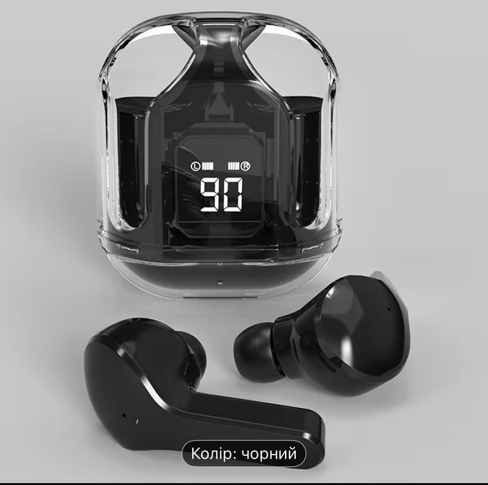 Вакуумные наушники, с Led дисплеем, хорошего качества