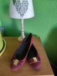Badura baleriny zamsz bordo rozmiar 39