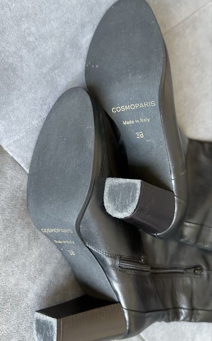 Чоботи Cosmoparis жіночі шкіряні чорні розмір 38