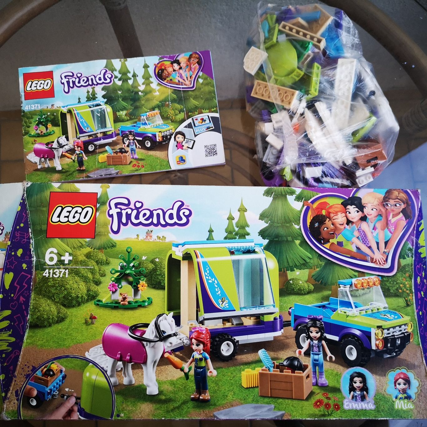 Lego friends samochód terenowy z przyczepą dla konia. 45371