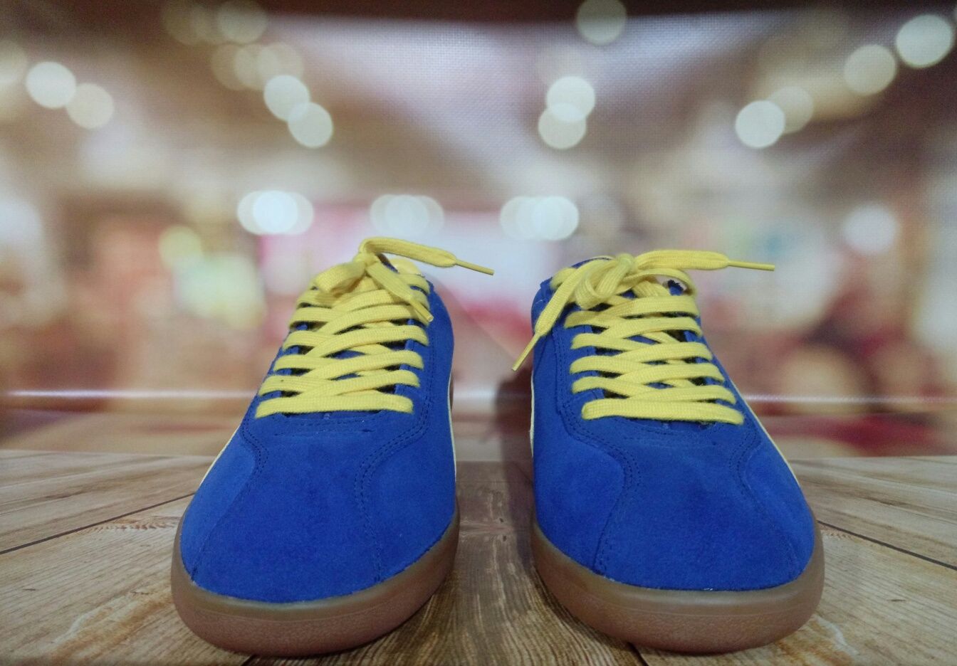 Оригинал новые кожаные замшевые кроссовки кеды Puma Blue Bird