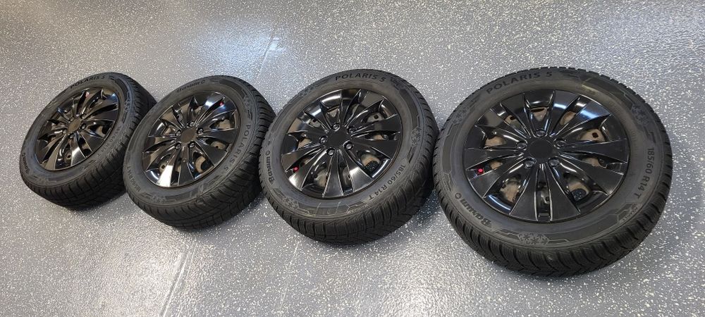 Диски R14 5*100 шини 185-60-R14 BARUM Polaris 5 колеса Зима з Німеччин