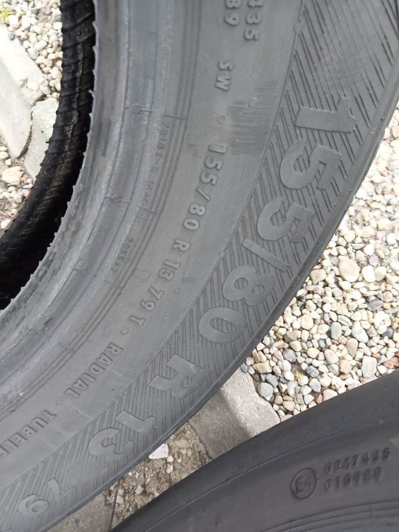 2x Opony Używane Letnie 155/80R13 Barum