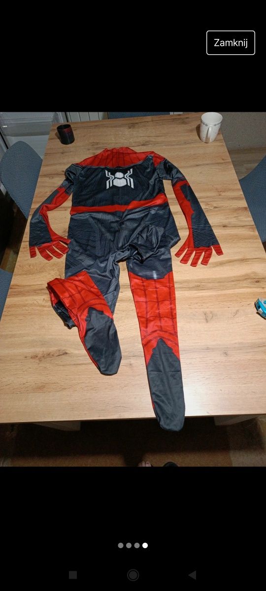 Strój karnawałowy męski Spiderman rozmiar M