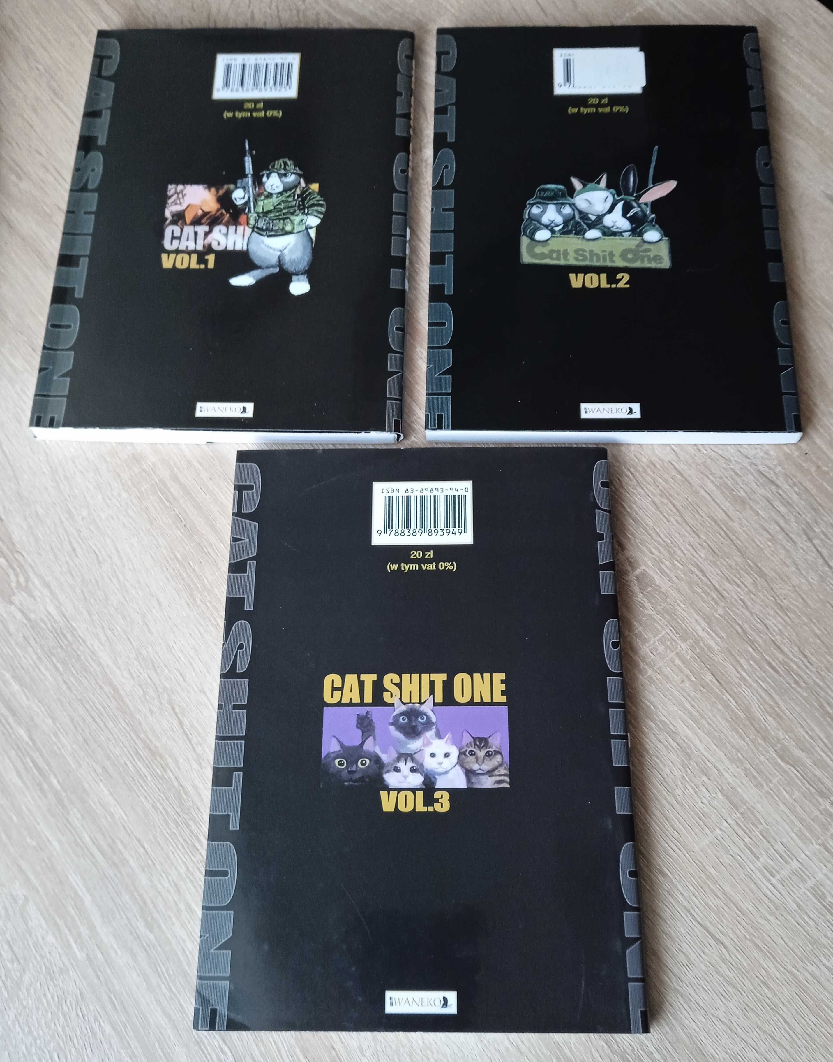 Manga Cat Shit One - tomy 1-3 (komplet)