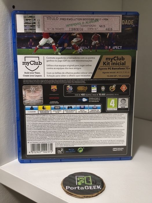 PES 2017 - PS4 (selo IGAC)