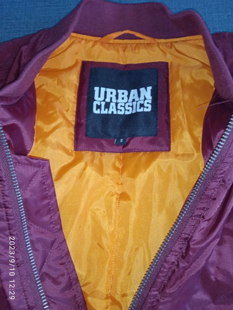 kurtka męska bomberka burgund Urban Classics S.