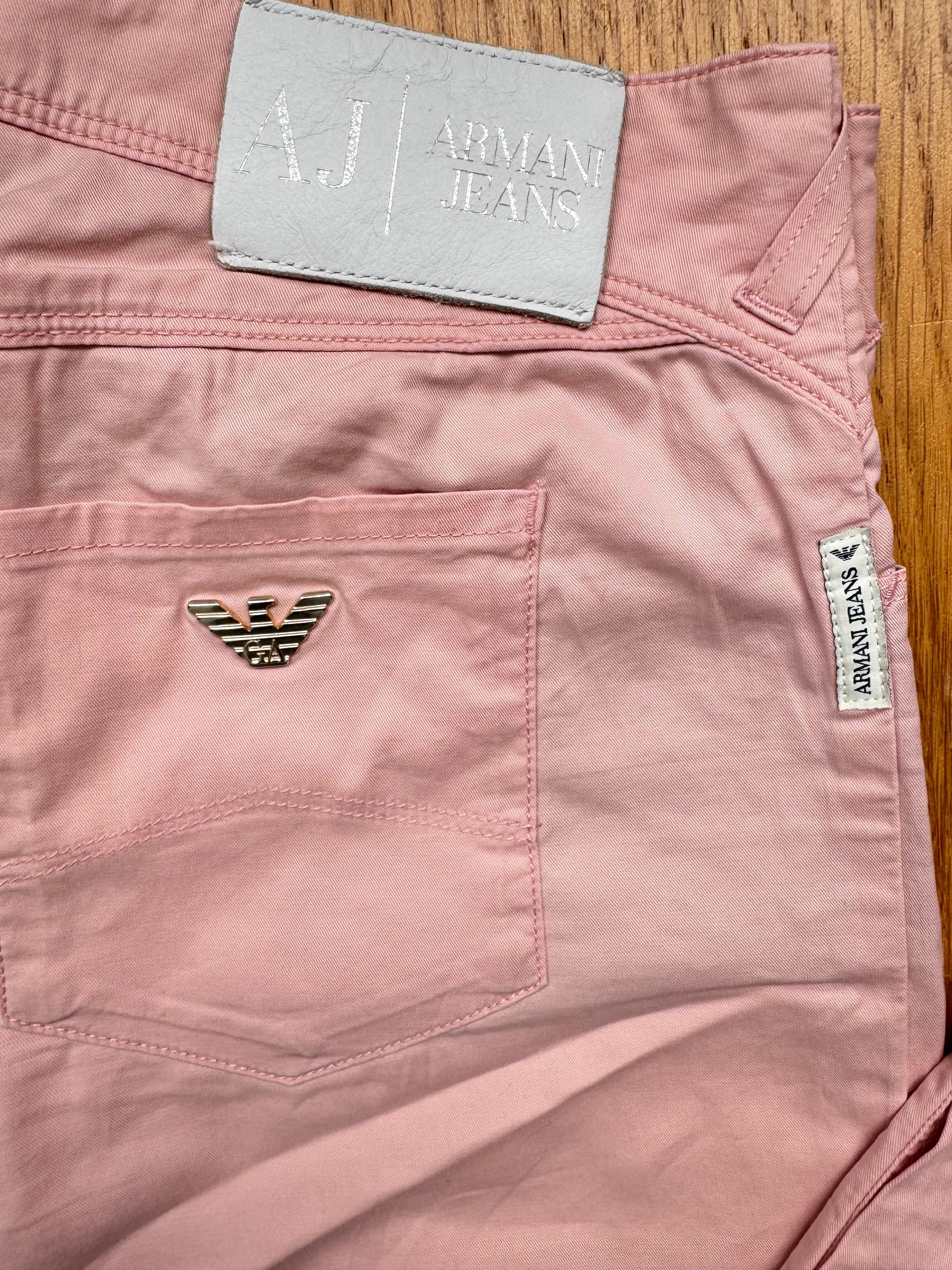 materiałowe spodnie armani jeans w27