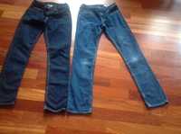 2 pary jeansów rurki skinny H&M stan bdb 11/12 12/13 lat