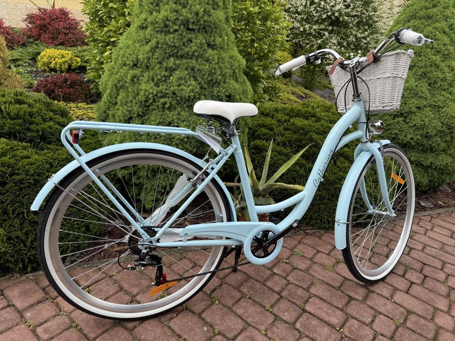 Rower miejski Catherina 28” rama 19” 7 biegów Shimano, koszyk, lampki
