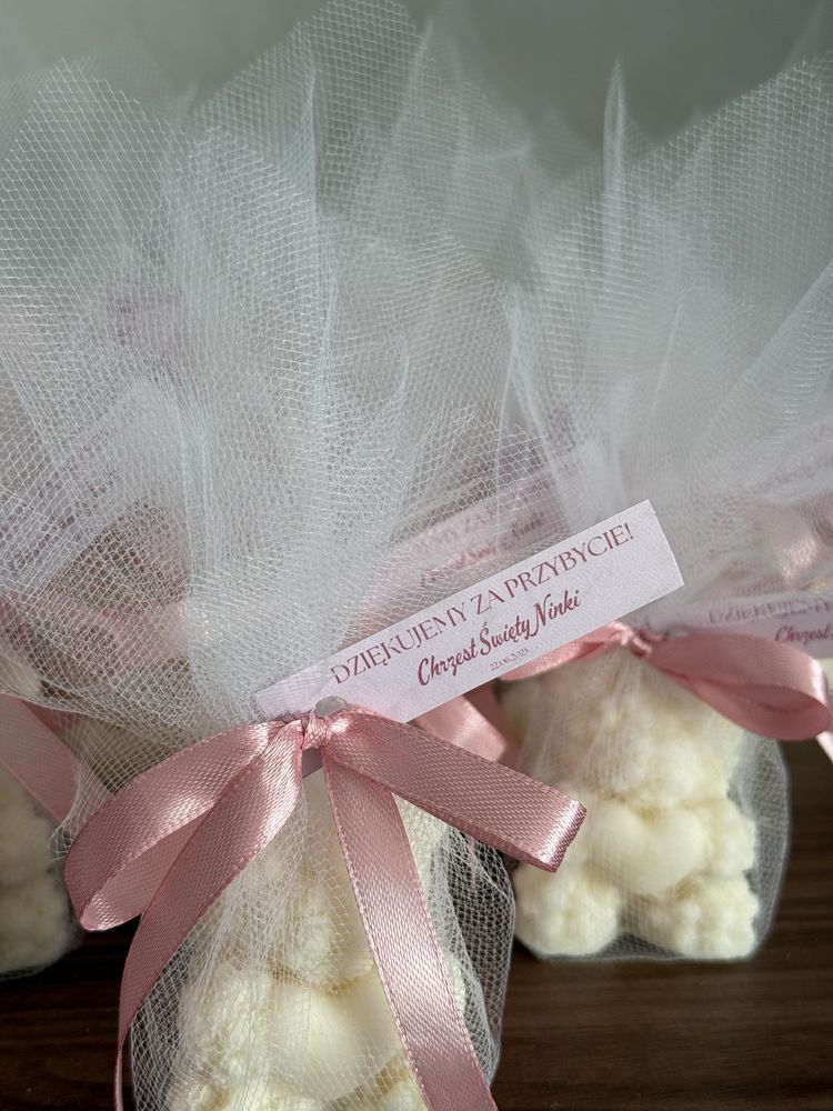 Podziękowanie dla gości ślub wesele babyshower roczek chrzest