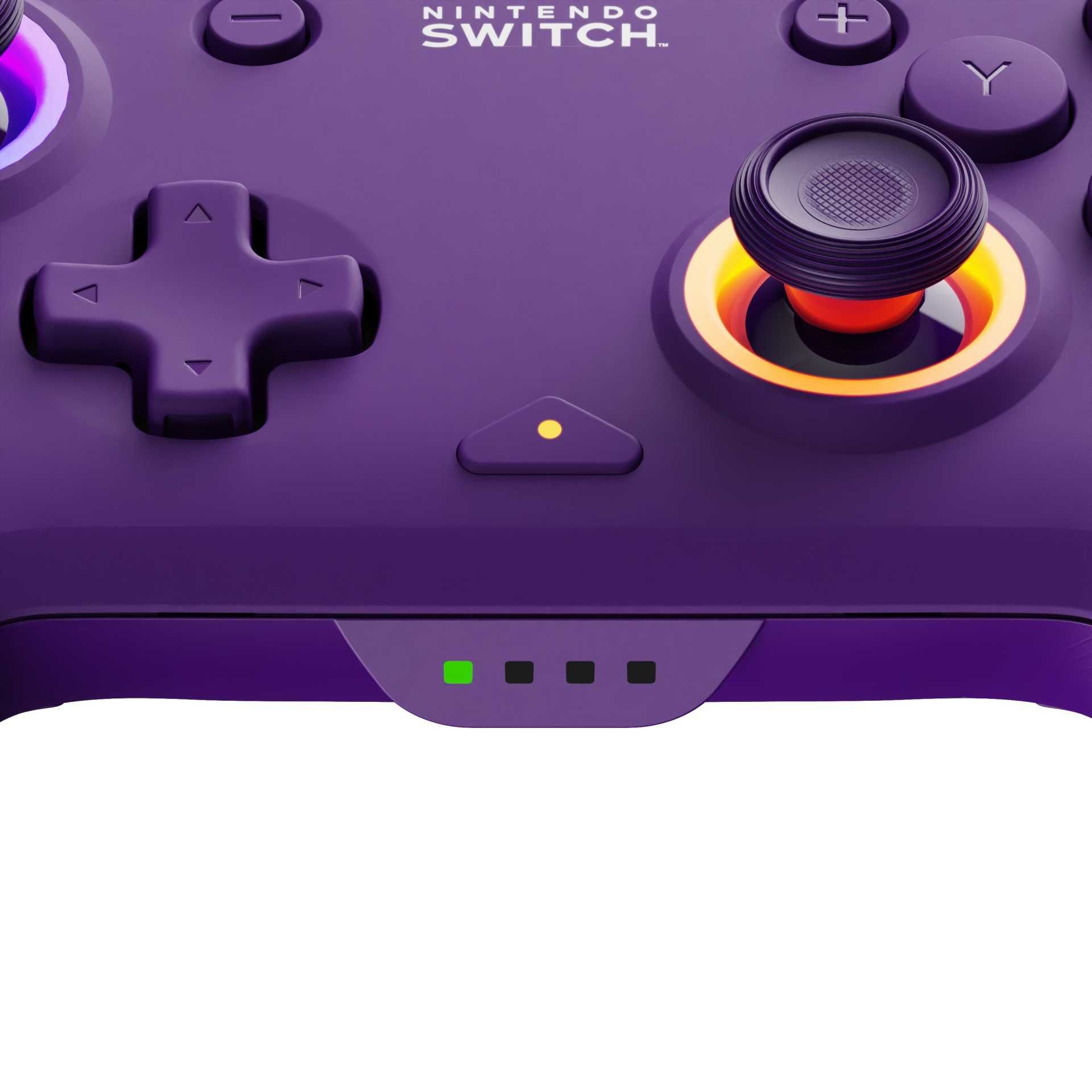 PDP do Nintendo SWITCH Pad bezprzewodowy AFTERGLOW WAVE - fioletowy