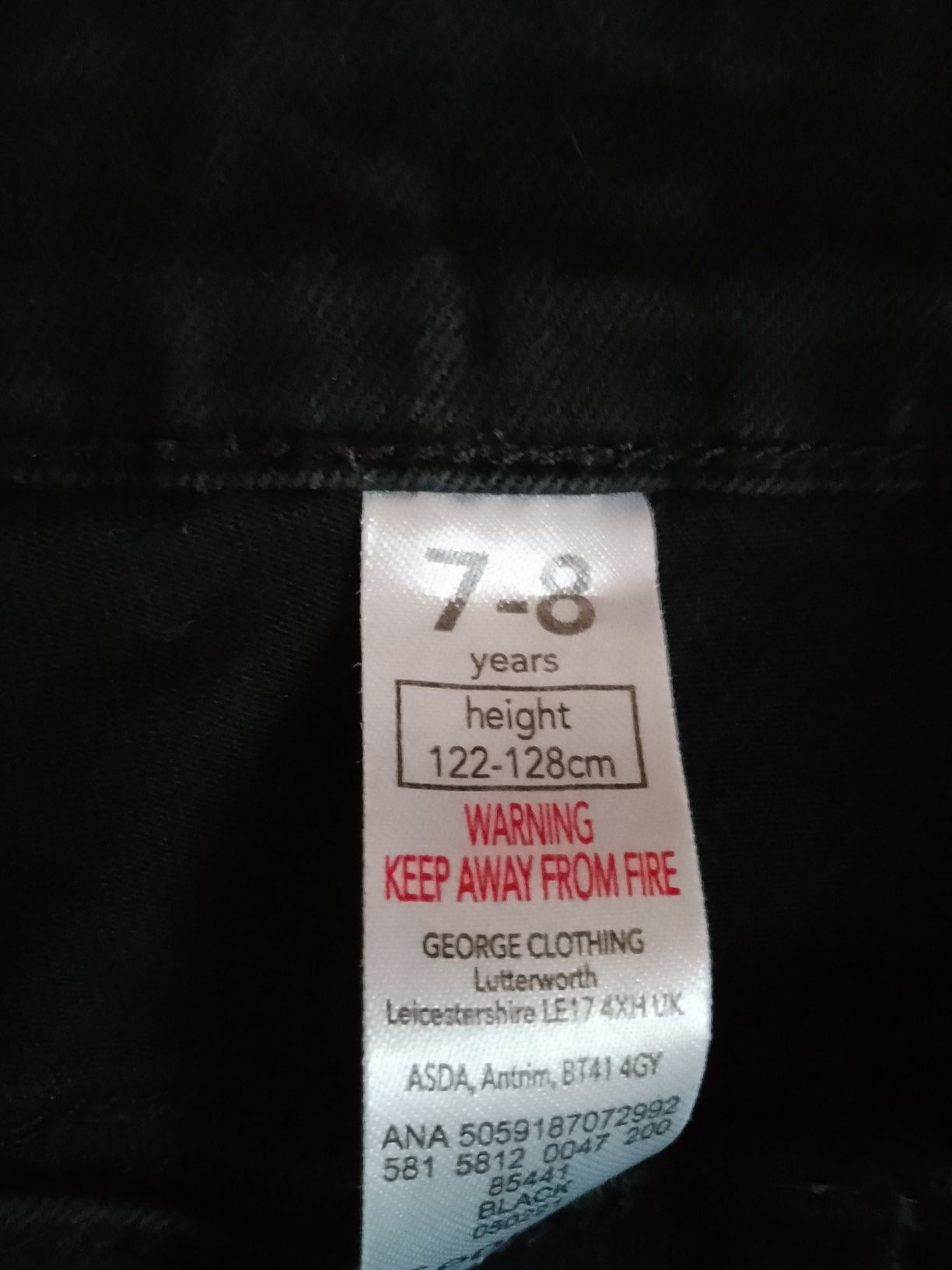 Spodnie rurki dla dziewczynki 122/128