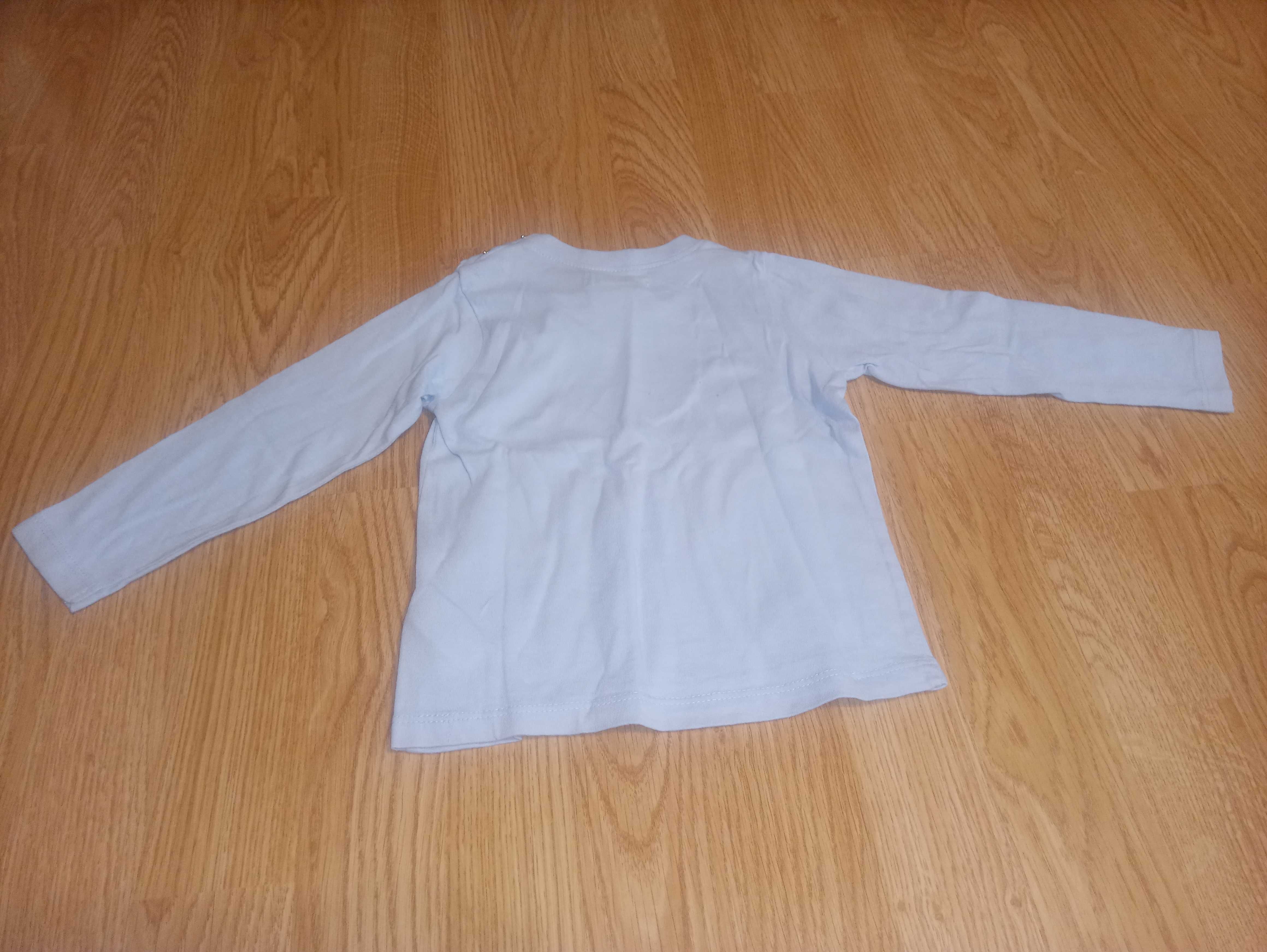 Koszulka z długim rękawem 86 cm, t shirt longsleeve z Kubusiem Puchatk