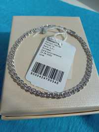 Неймовірний срібний родований браслет плетення Мона Ліза Нона 19 см