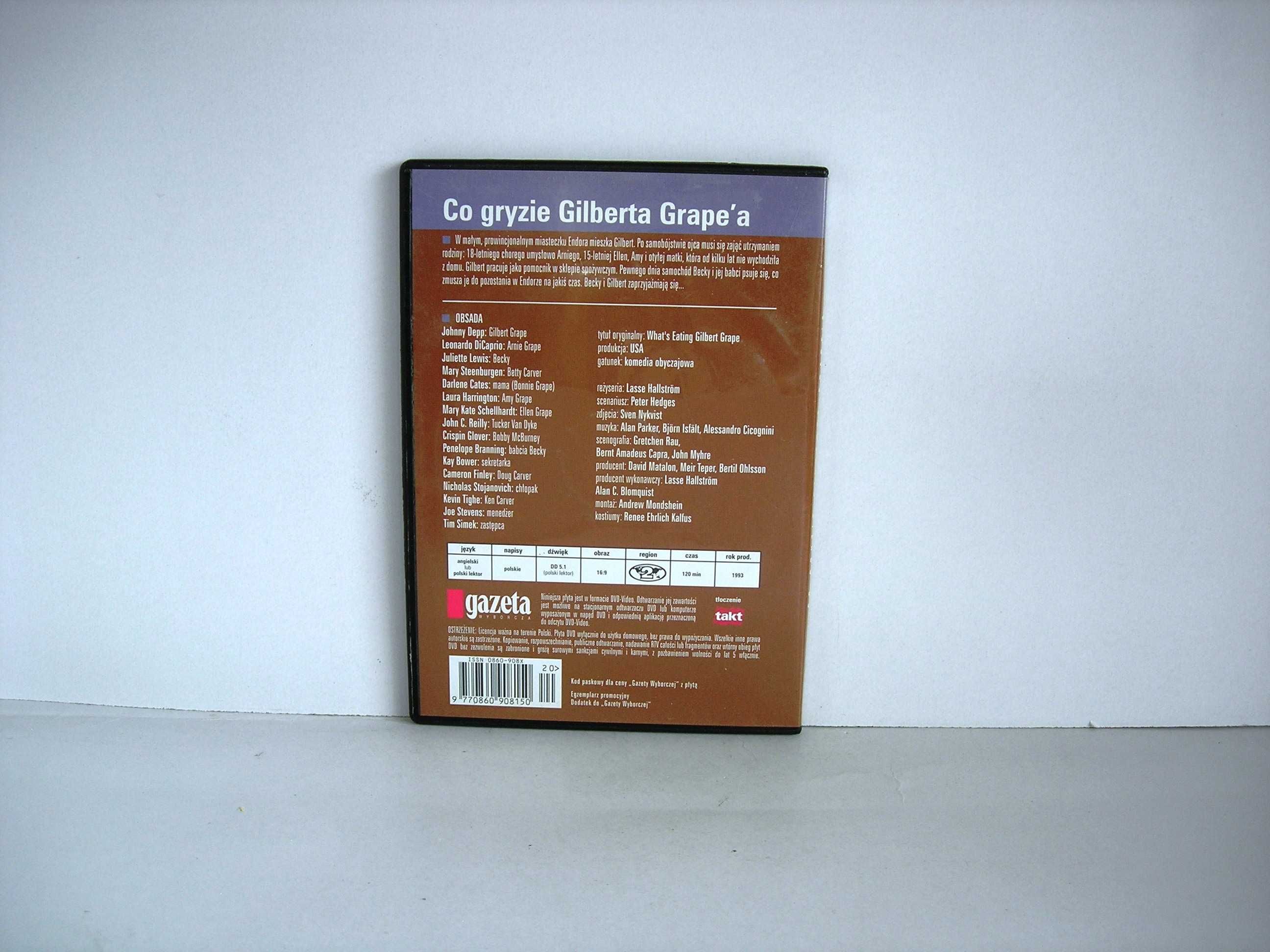 "Co gryzie Gilberta Grape'a" DVD Lasse Hallström 1993 Gazety Wyborczej