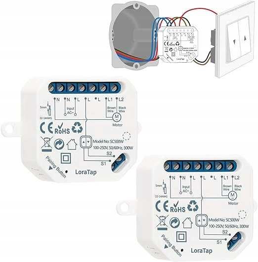 Inteligentny moduł przekaźnika do elektryczn rolet zasłon żaluzji mar