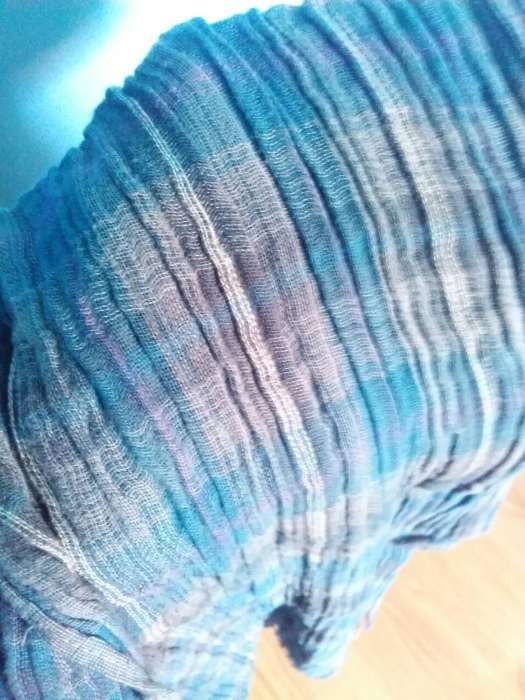 Lenço menino cinzento e azul