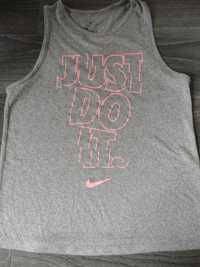 Nike t-shirt sportowy szary S damski - just do it.