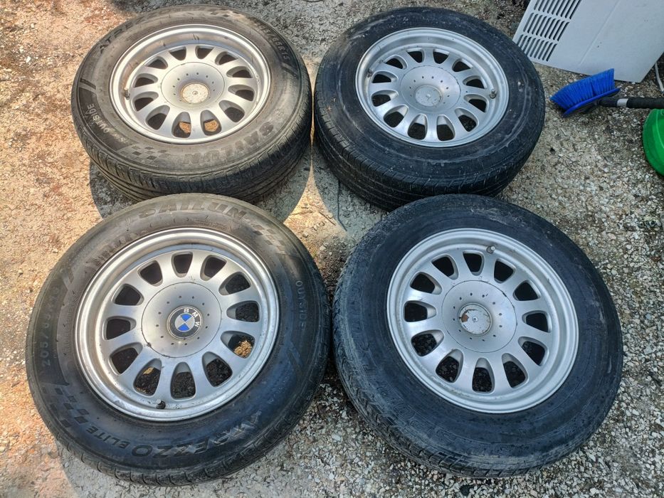 Alufelgi komplet Oryginalne BMW 5x120 z oponami 205/65 R 15 m