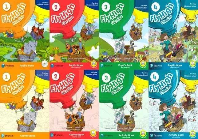 Fly high ukraine 1, 2, 3, 4 Pupil's book + Activity Book