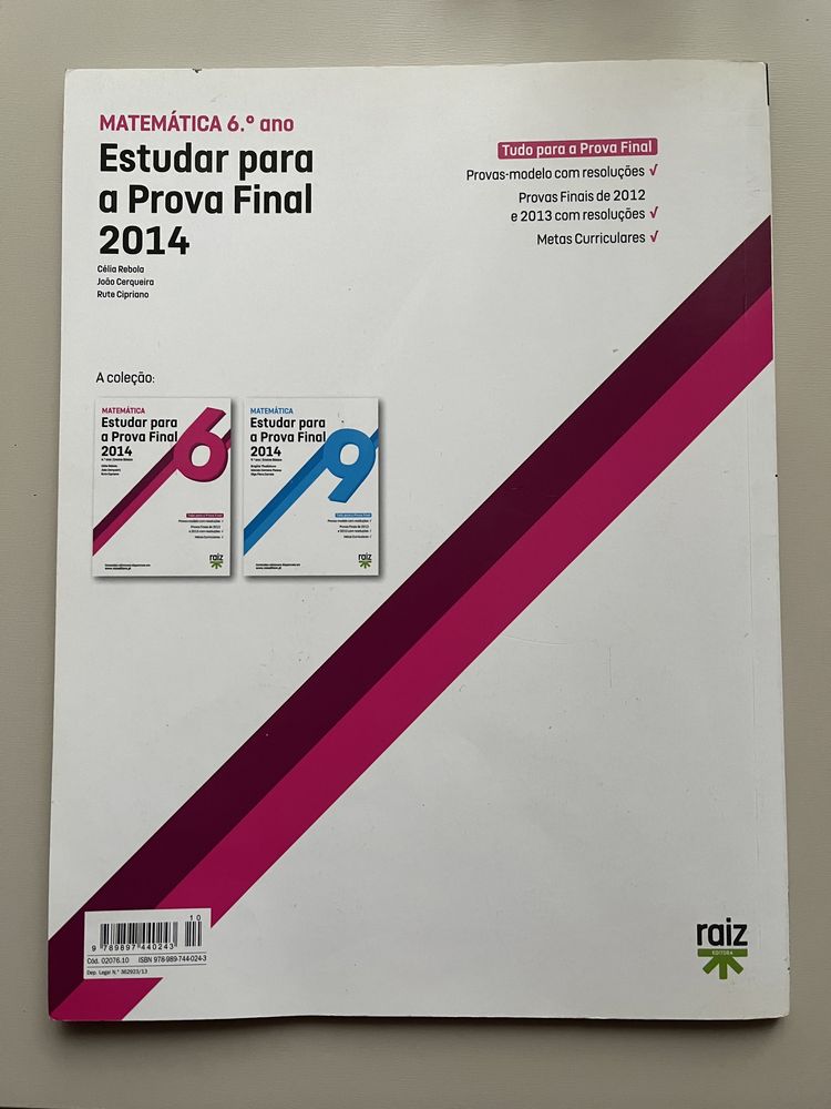 Manual de apoio de Matemática - 6.º ano