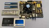 Motherboard Asus 1150 i3-4170 CPU 3.70GHz RAM DDR3 8Gb SSD 240Gb(opt)
