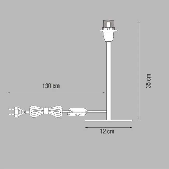 Podstawa lampy stołowej Ceres czarna E14 Inspire