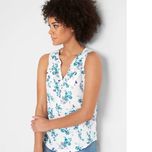 bonprix bio bawełniana bluzka w kwiaty 32-34