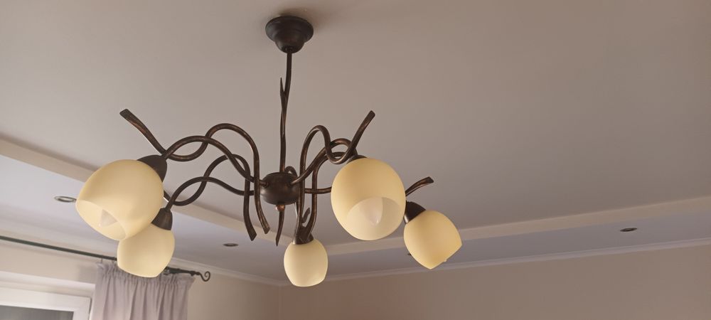 Lampa wisząca Żyrandol do pokoju Kolor Miedź
