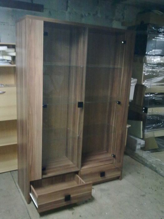 Witryna 2D 120x181x42 (Kolor śliwa)-Nowa