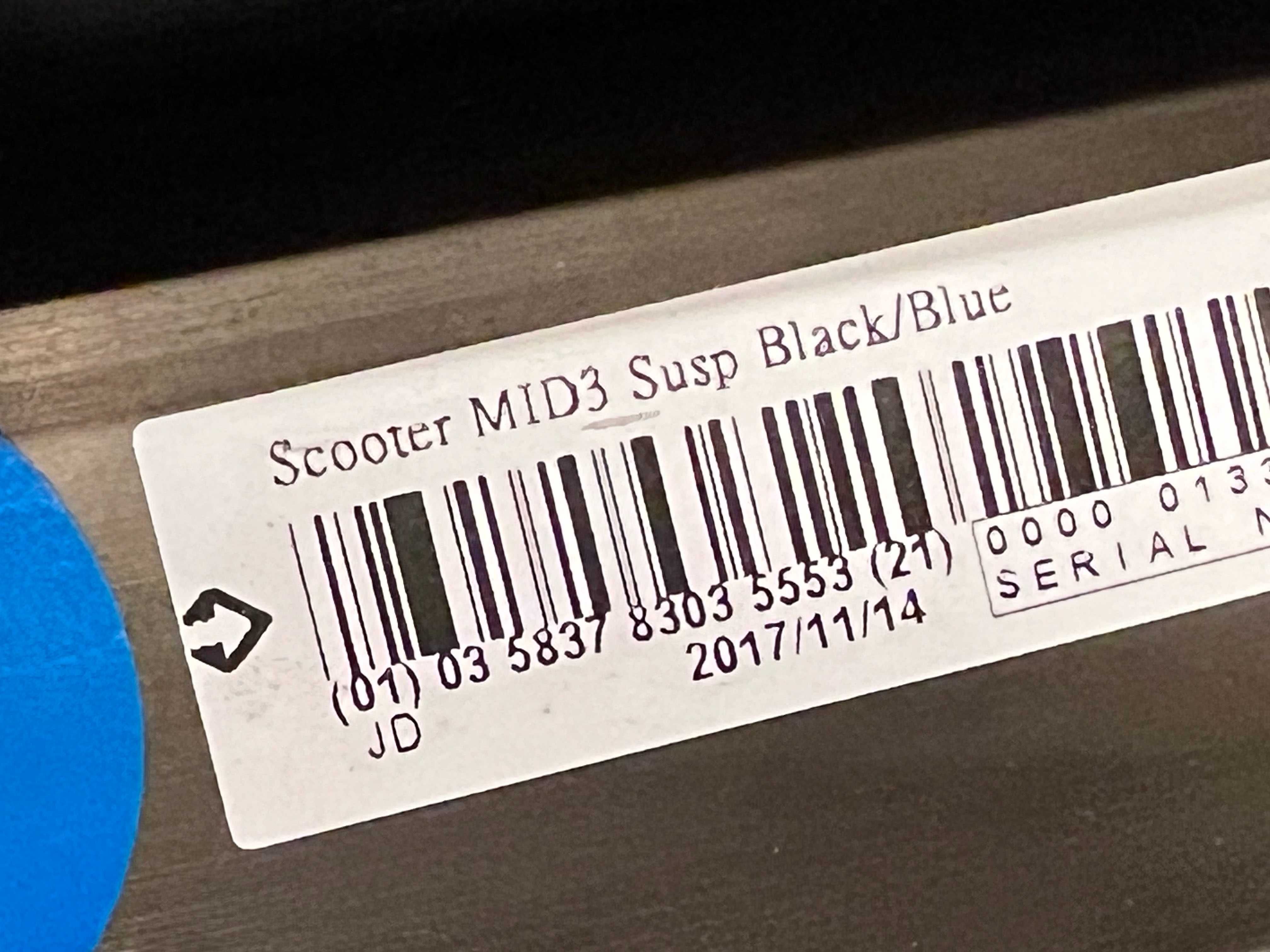 Hulajnoga Oxelo Scooter MID3 Susp Black/Blue