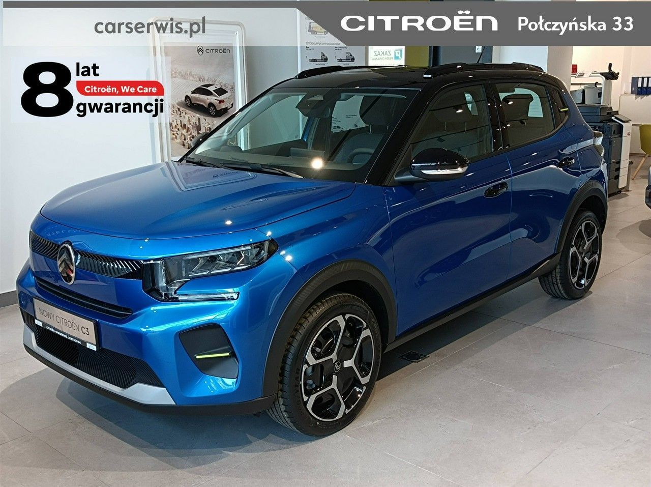Citroën C3 1,2 100 KM | wersja Plus | Bright Blue | 8 lat gwarancji