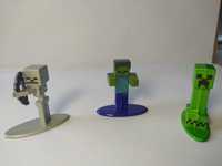 Metalowe figurki Minecraft JADA Metalfigs - Szkielet, Zombie, Creeper