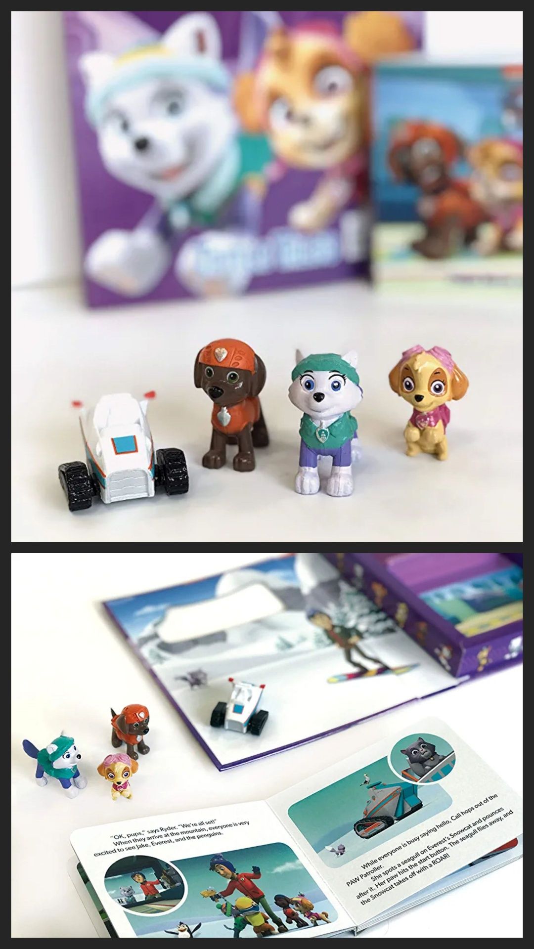 NOWA Paw Patrol Tattle Tales Skye książeczka z figurkami po angielsku