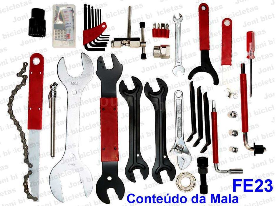 Ferramentas de manutenção, reparação e restauro de bicicleta