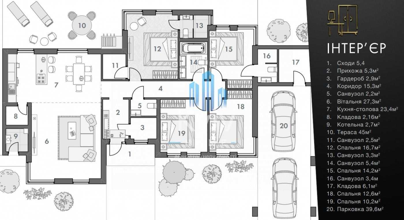 Без % | Продаж | КМ 9 Елементів | Будинок | Лісники | 246 м2 | 4к