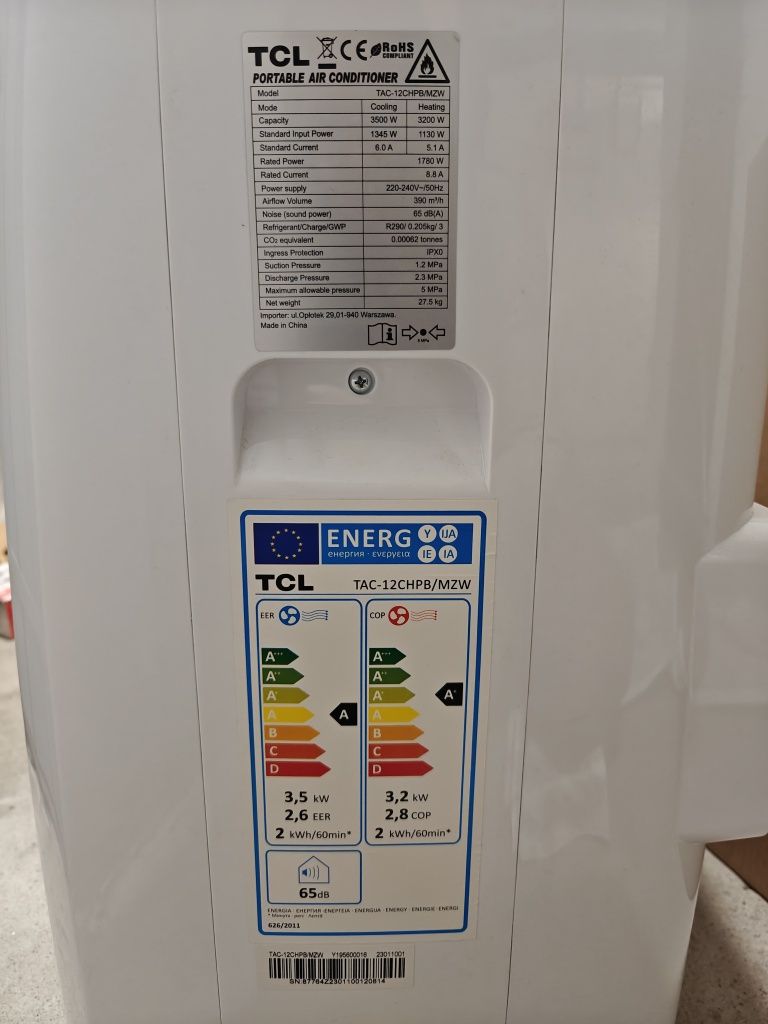 Klimatyzator TLC chłodzi i grzeje