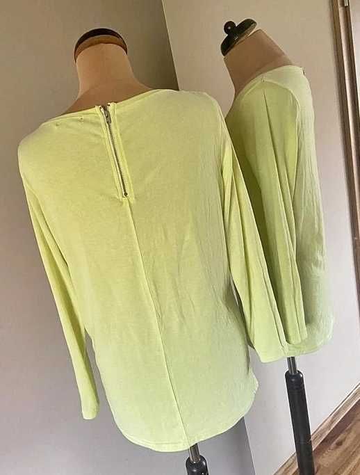 sweterek zolty bik bok limonka s m modny neon pastele zip