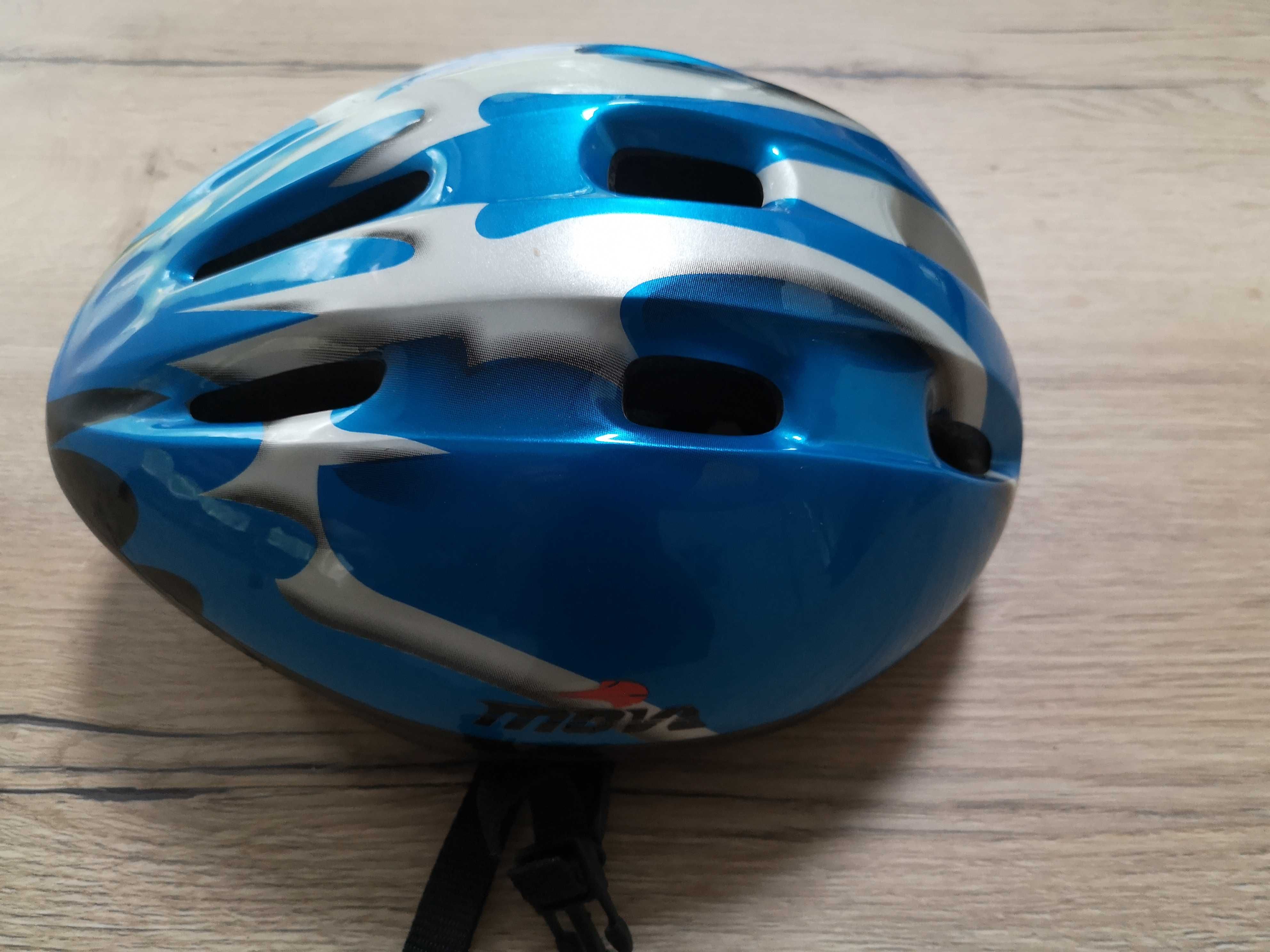 Kask Move uniwersalny dziecięcy niebiesko srebrny