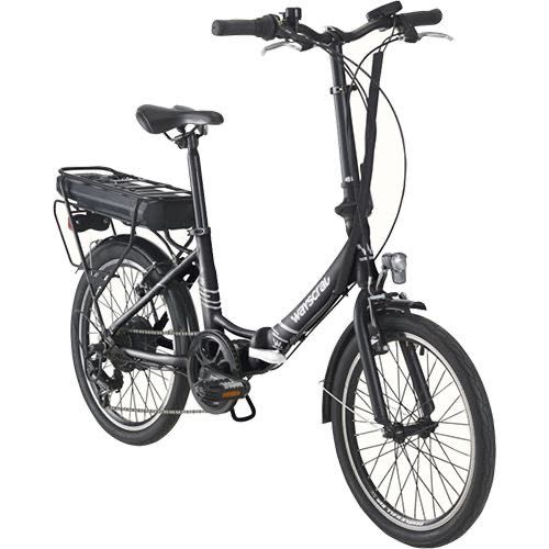 Bicicleta Eléctrica Dobrável modelo Wayscral E100 em preto