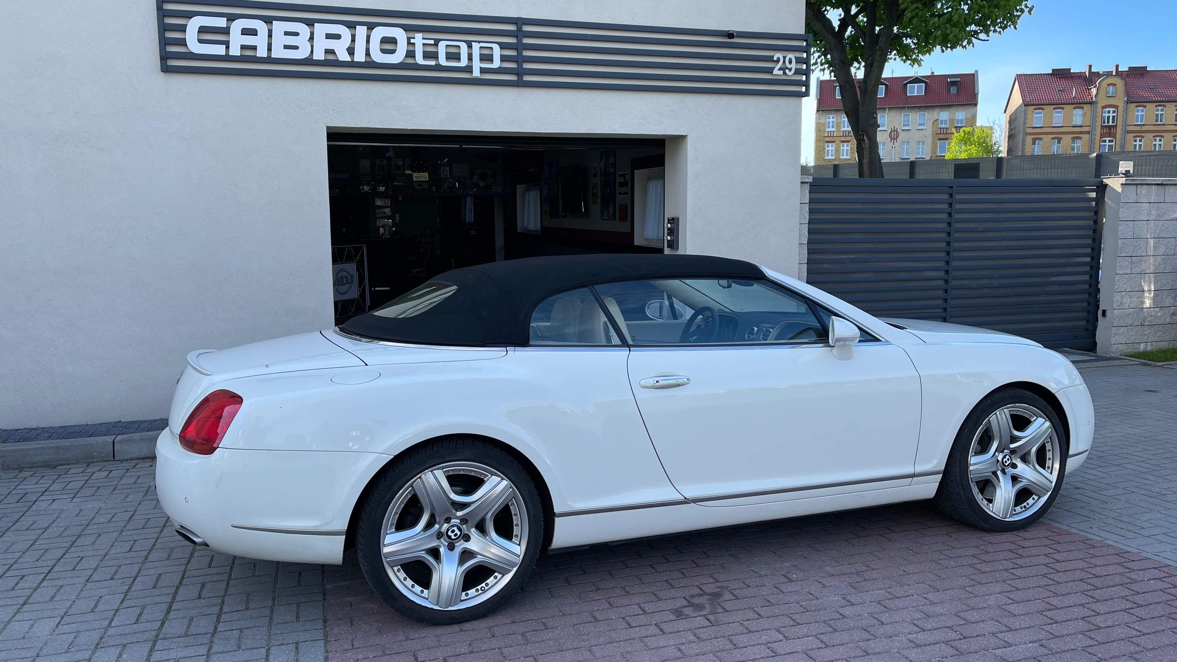 Bentley Continental GTC Cabrio dach szyba naprawa serwis