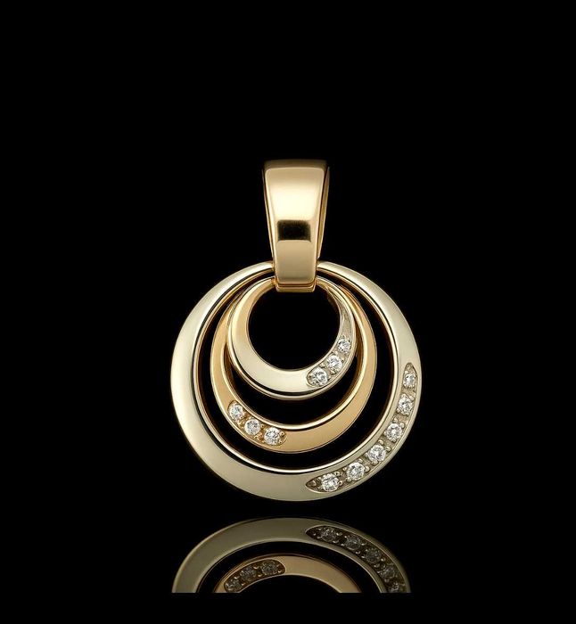 Золота підвіска  585’’ з фіанітами