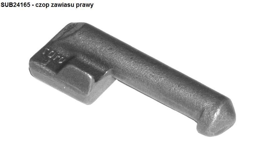 Zawias burty aluminiowej L100 - dolna cześć spawalna