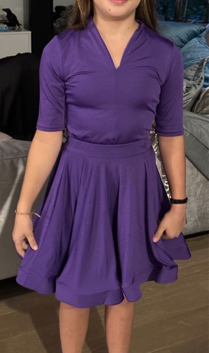 sukienka turniejowa do tanca towarzyskiego 140-146 cm