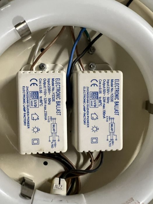 Candeeiro teto inox pvc